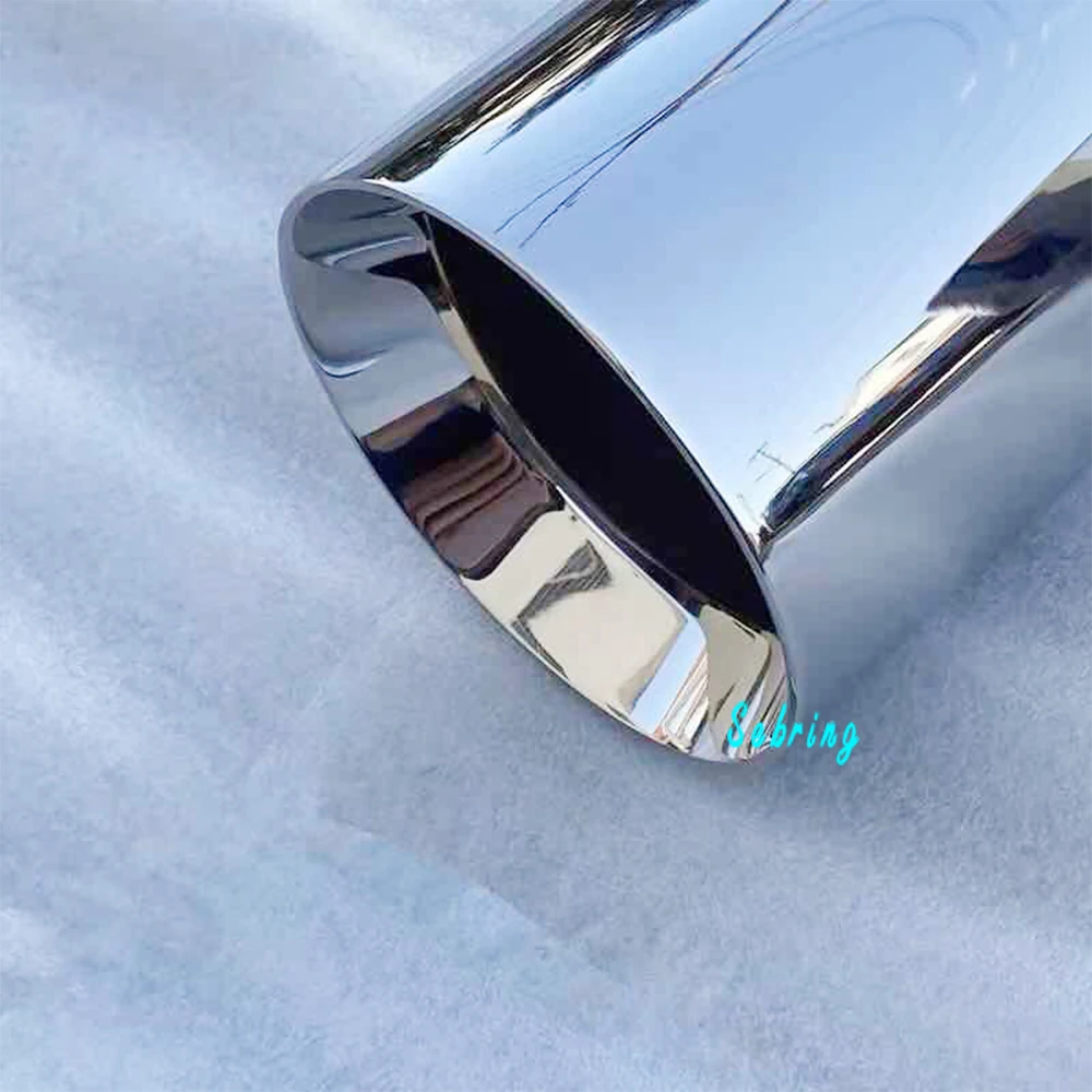 Универсальный глушитель из нержавеющей стали с одинарной плоской кромкой