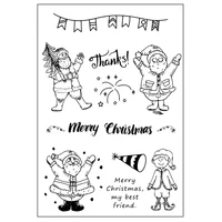 santa claus clear silicone stamps scrapbooking crafts decorate photo album embossing cards making clear stamps new