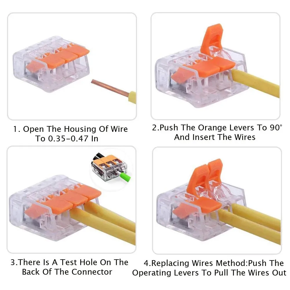 

75pcs Cable Connector Terminal Clamp Electrical Equipment PC Insulating