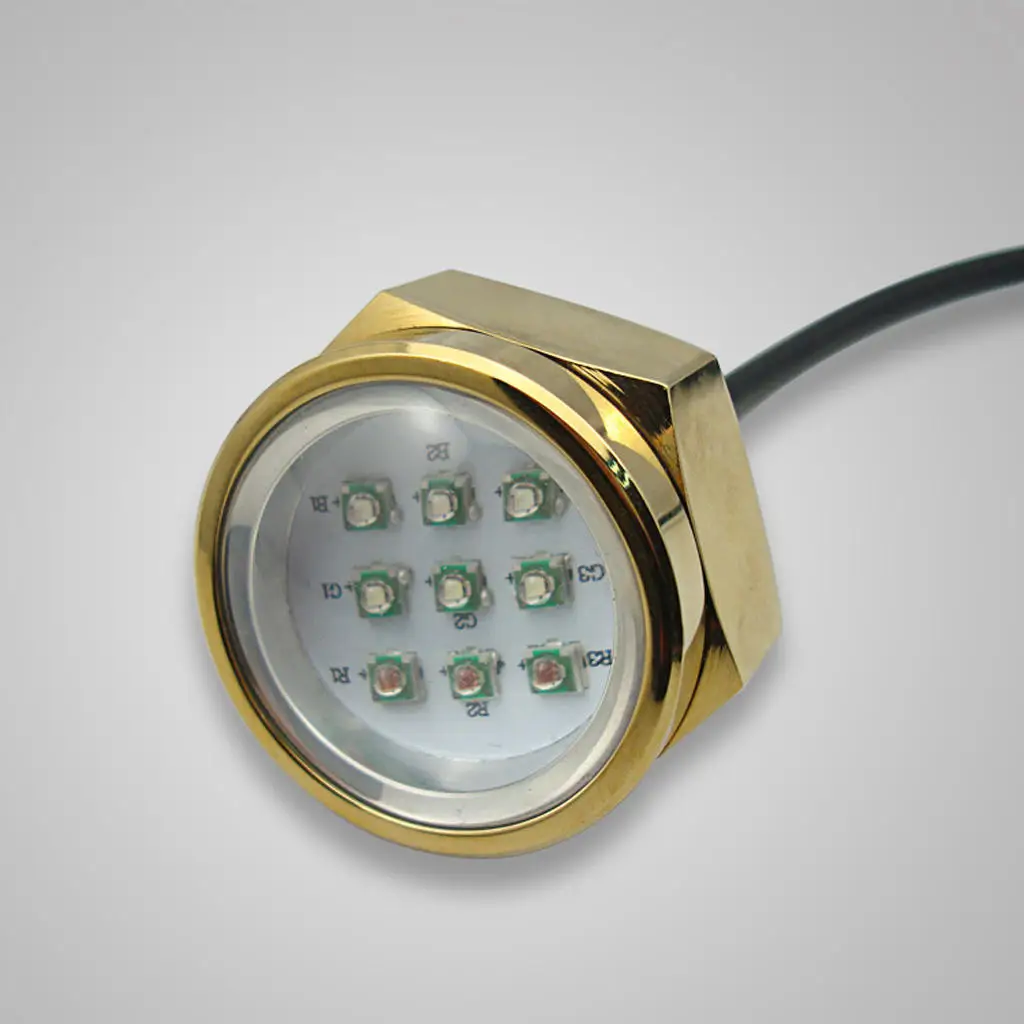 

Boat Marine LED Drain Plug Light Underwater RGB Colorful Lamp Waterproof