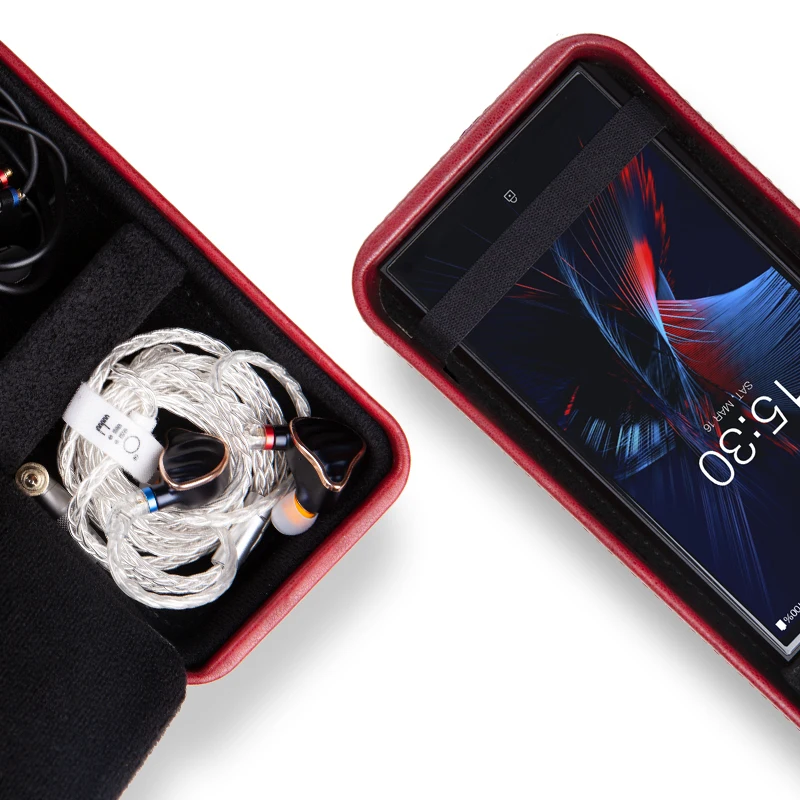 Кожаный чехол для хранения FiiO HB4 защитный портативный наушников FH7 M5 M11 M15 BTR5