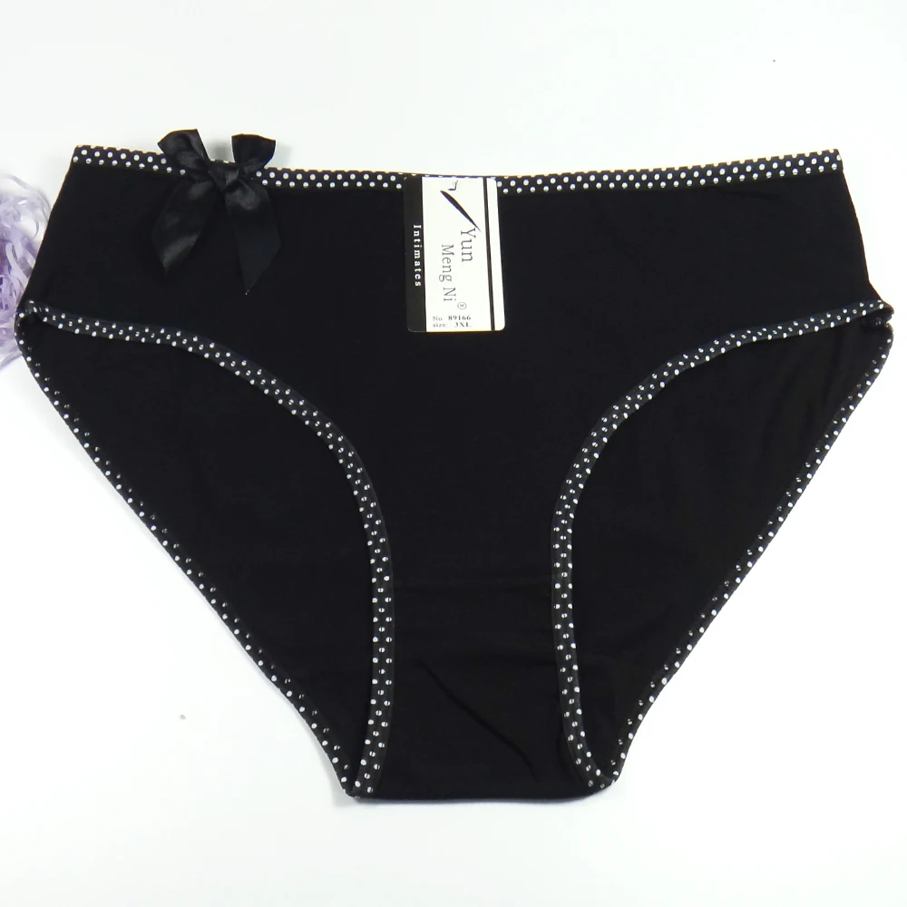 

Женские сексуальные трусики XXL-4XL 6 шт., женские хлопковые трусики, дышащее женское милое нижнее белье с бантом, женские мягкие трусики размер...