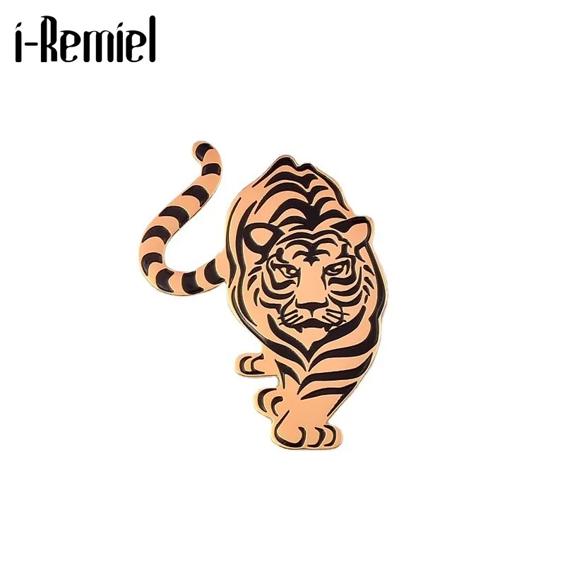 

Retro Chinese Style Tiger Shirt Coat Pin Metal Badge Jewelry Suit Brooch Lapel Pin Men Clothing Accessories Christmas Gifts Boy