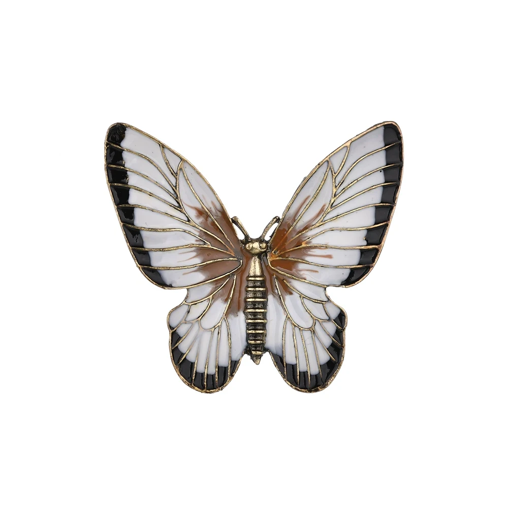 Новые большие крылья белого цвета хрустальные бабочки брошки и шпильки для