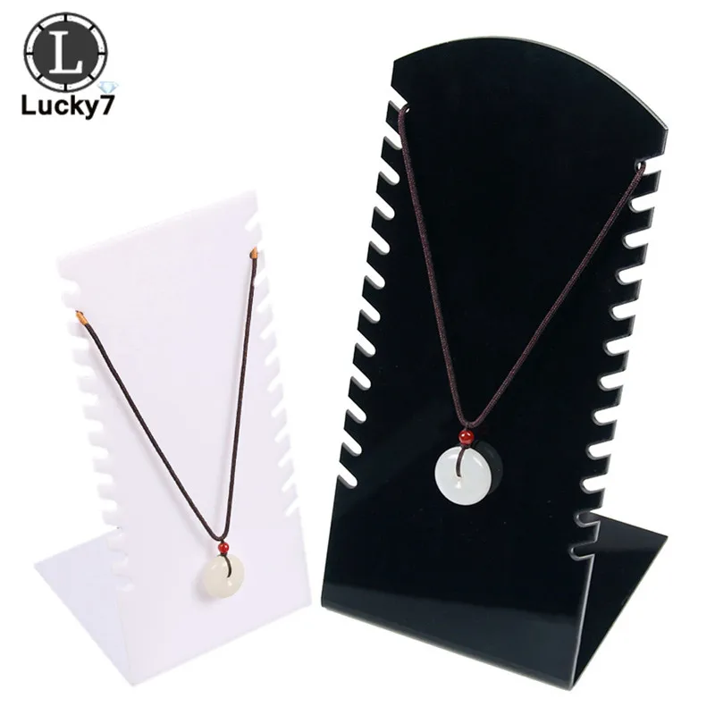 Черно-белые 8-12 полосок подвеска для ювелирных изделий ожерелья L-образная