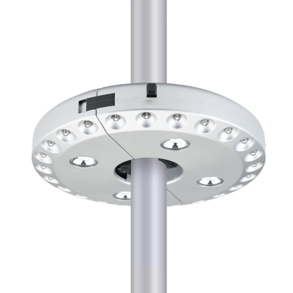 

28 Pole LEDs Patio Umbrella Light Tent Camp Light Lawn Lamp Waterproof Garden Outdoor Lighting 4.5V 0.5W 100lum Unbrella Home