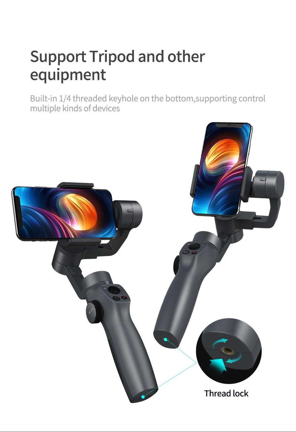 Funsnap Capture2 3 оси ручной карданный стабилизатор для смартфона samsung Iphone X XR 8 7 Gopro камера экшн eken 1 карданный комплект