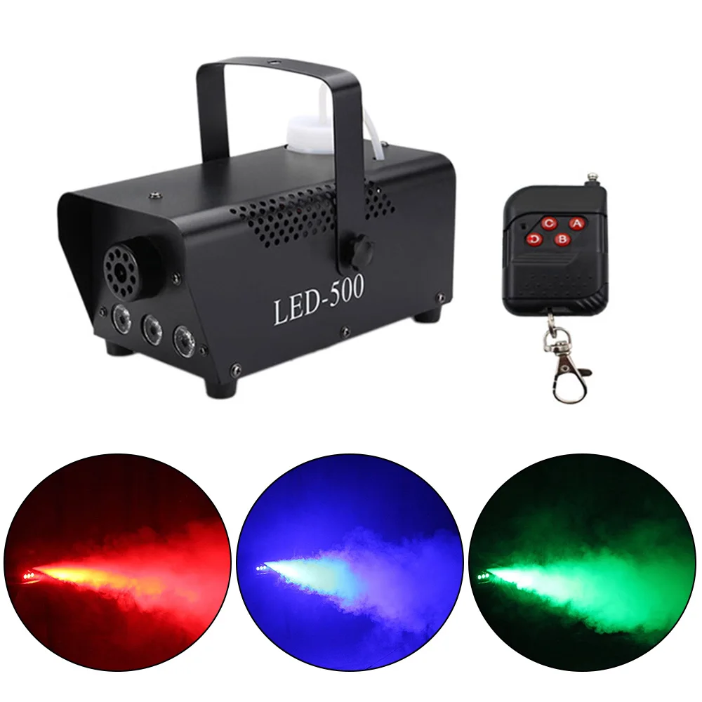 Мини светодиодный RGB Беспроводной 500 Вт дымовая машина для производства дыма