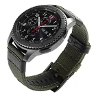 Ремешок нейлоновый холщовый для Samsung Galaxy Watch 346 мм42 ммActive 2Gear S3, браслет для Huawei watch GT22ePro, 20 мм 22 мм