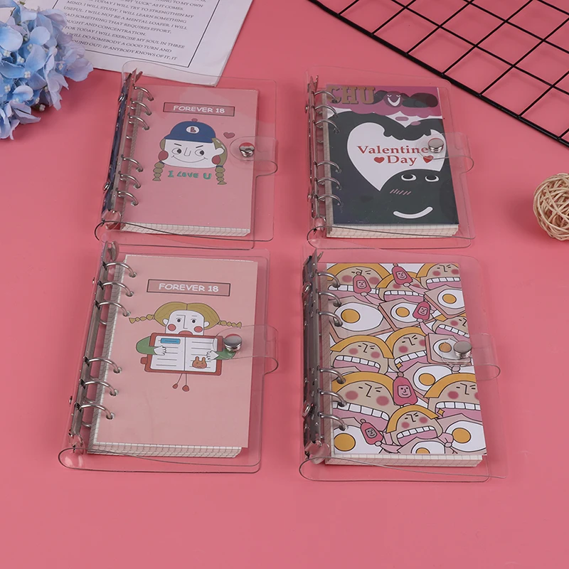 

Cute A6 Binder Notebook Journal Spiral Note Book School Diary