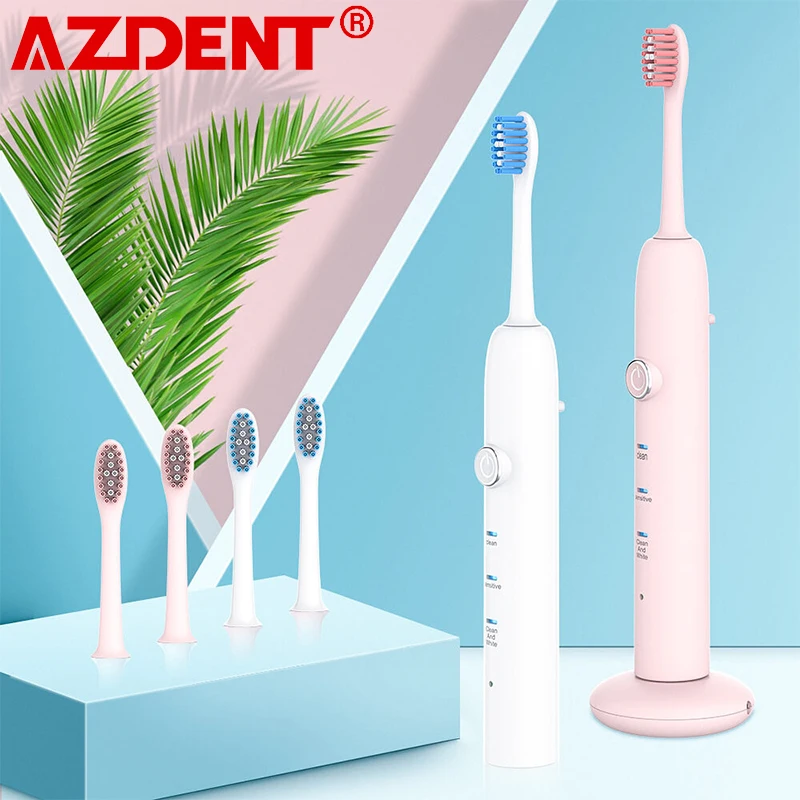 

New 3 Mode Sonic Electric Toothbrush USB Rechargeable Ultrasonic Vibration Tooth Brushes With 3Pcs DuPont Brush Heads Waterproof