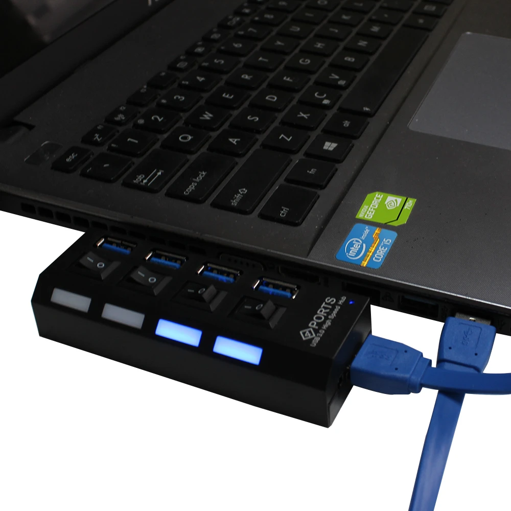 USB 3 0 концентратор высокой скорости питания ed 4 порта сплиттер адаптер все в одном