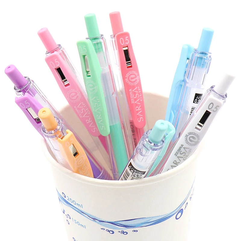 

3/5/8pcs set Zebra SARASA JJ15 Milk Color Gel Pen Light Color Line Drawing Pen Gel pen 0.5mm