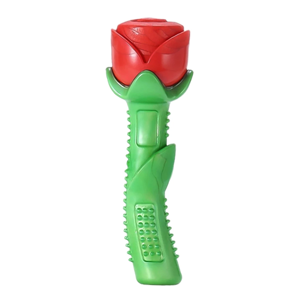 

Cute Rose Shape Dog Chew Toy TPE Bite Resistant Chewing Molar Pet Supplies