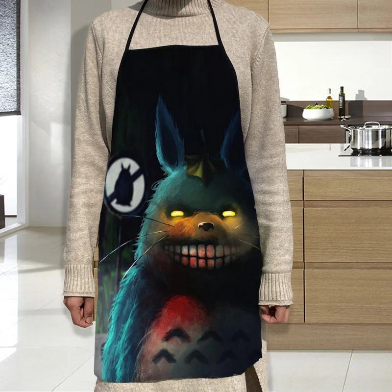 Фартук с изображением Тоторо гриль кухонный фартук шеф-повара профессиональный