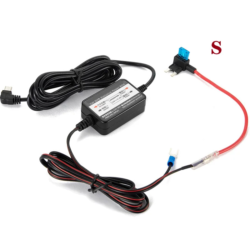 style 2 AOZBZ Mini USB ABS 12 В до 5 В рекордер вождения USB понижающий Кабель gps навигация автомобильный видеорегистратор зарядное устройство адаптер Жесткий провод комплект - Название цвета: style 2