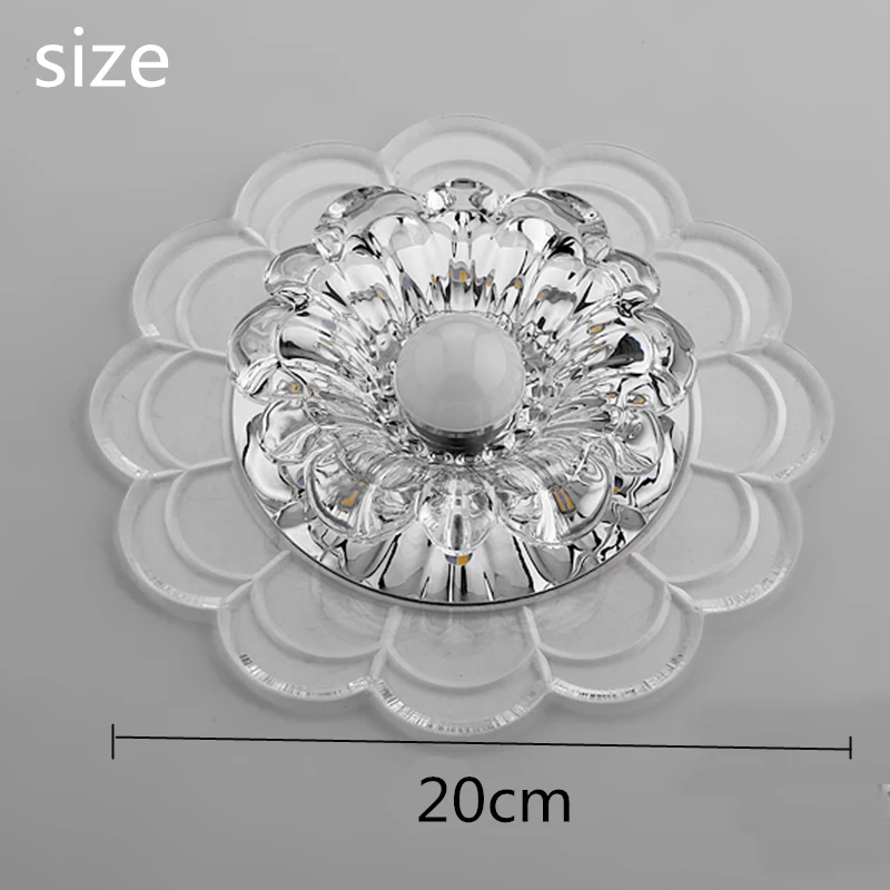 

LED Crystal Aisle Lighting Ceiling Light Lamp Industrial Loft Nordic Dome Lamp for Home Decor Dinning corridor Restaurant