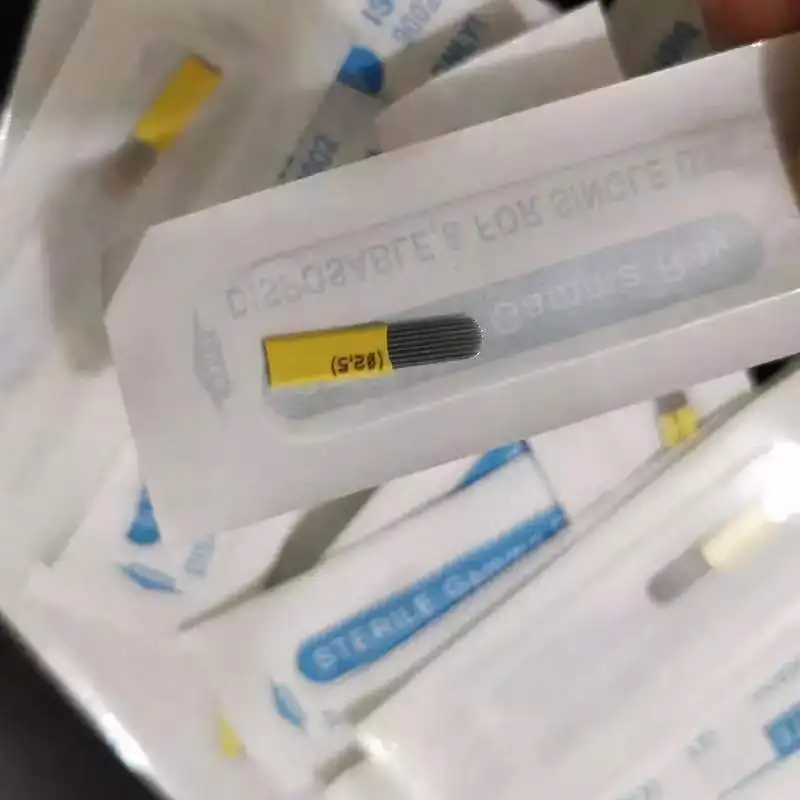 Иглы для микроблейдинга Lamina Tebori 9/15/17/200 игл U-образное лезвие перманентного