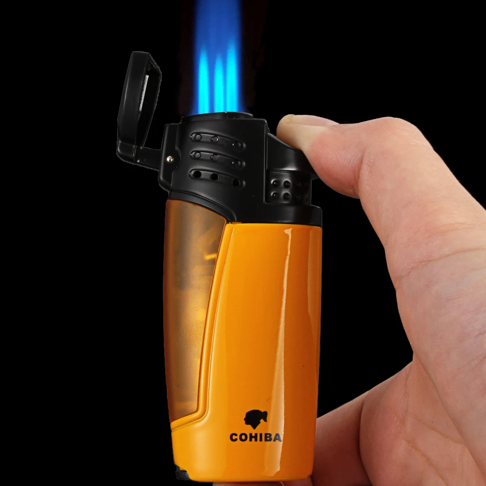 Зажигалка COHIBA для сигар газовая зажигалка Портативная Бутановая аксессуары