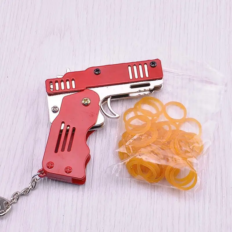 PUBG аниме периферийный складной эластичный пистолет брелок подвеска на руку