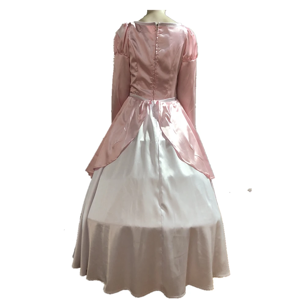 Платье принцессы русалки Ариэль розовое милое для вечерние косплей костюм