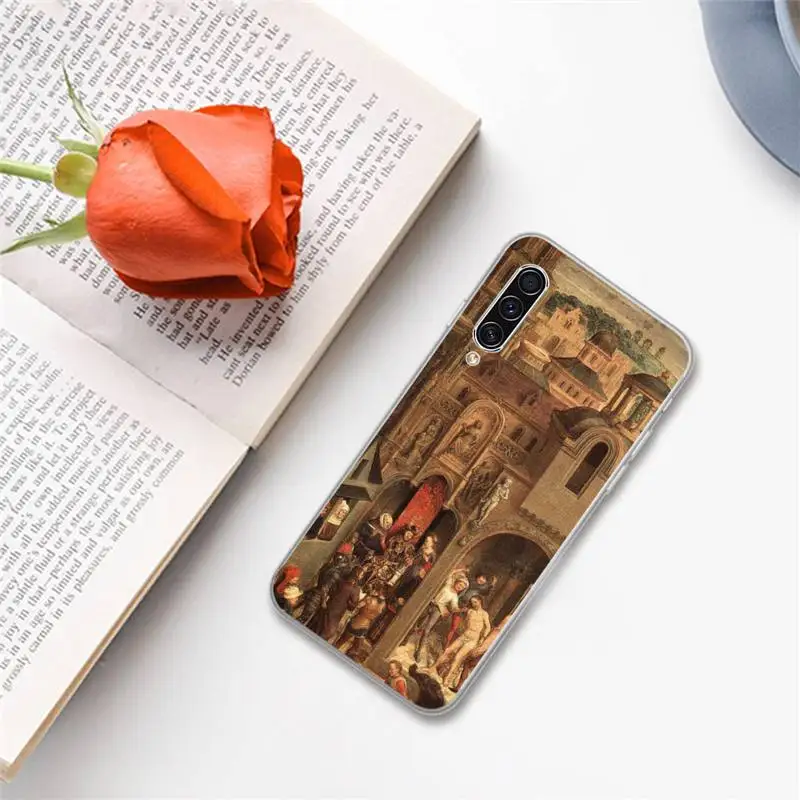 

Retro medieval Middle Ages Oil Painting Phone Cases For Samsung A S M Note 9 10 20 fe 21 71 30 ultra plus 5g 11 31 51 s