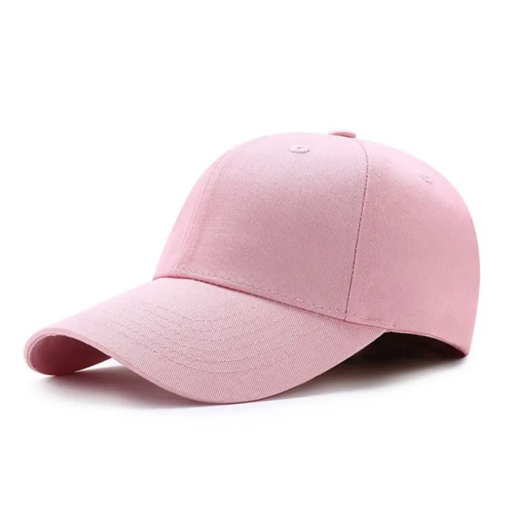 

Men Women Plain Curved Sun Visor Baseball Cap Hat Solid Color Fashion Adjustable Caps