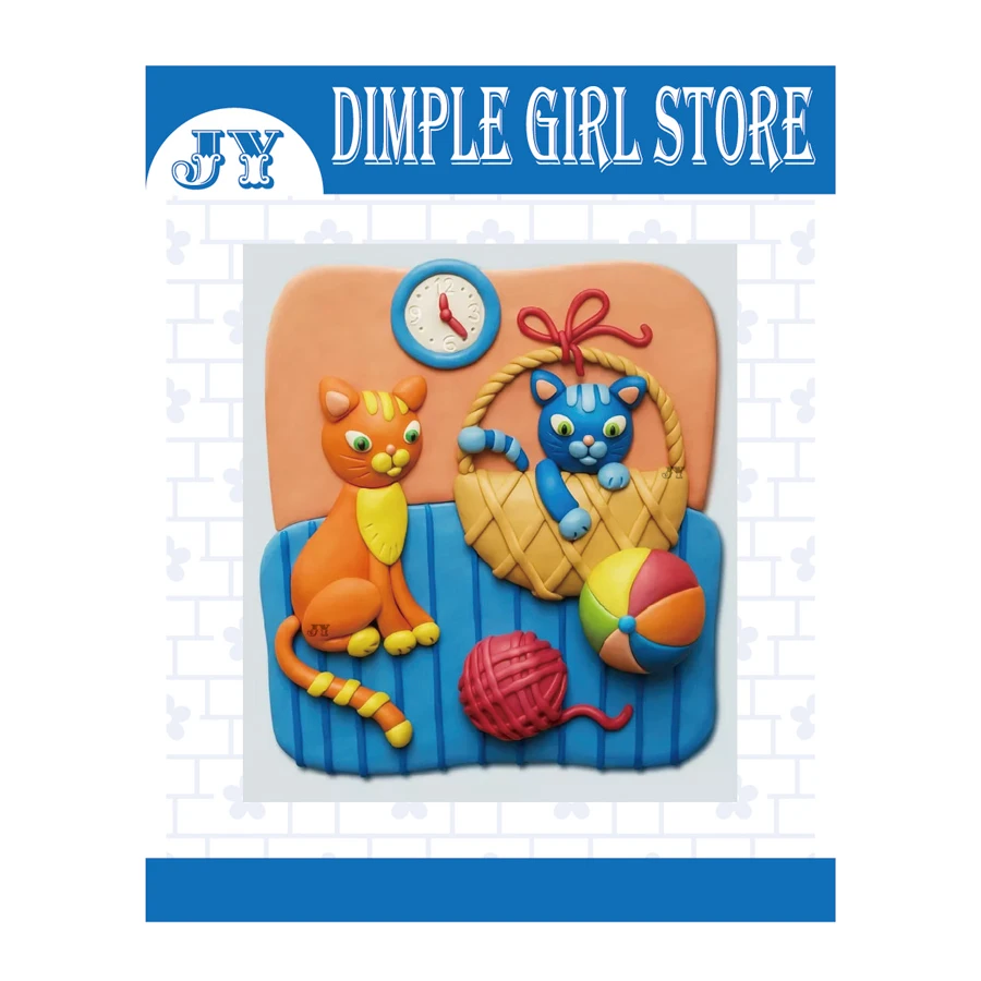 

Basket cat ball 2021 new metal cutting mold scrapbook decoration template stamp and death frame photo album embossing