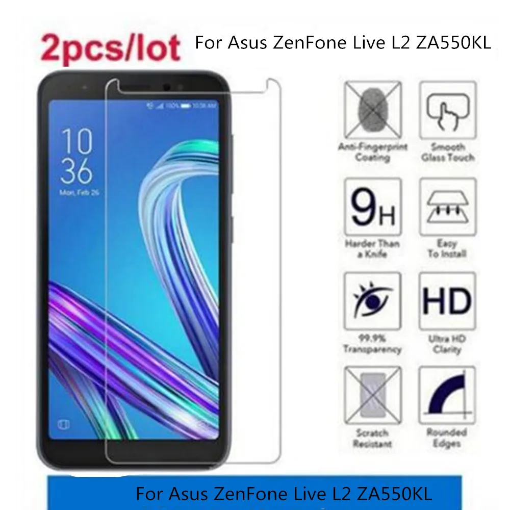 

Закаленное стекло для Asus ZenFone Live L2 ZA550KL Премиум Защитная пленка для экрана Asus ZenFone Live L2 ZA550KL защитная пленка, стекло