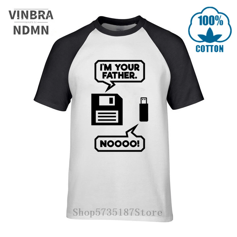 Футболка мужская с магнитной лентой забавная тенниска USB-разъемом в стиле ретро