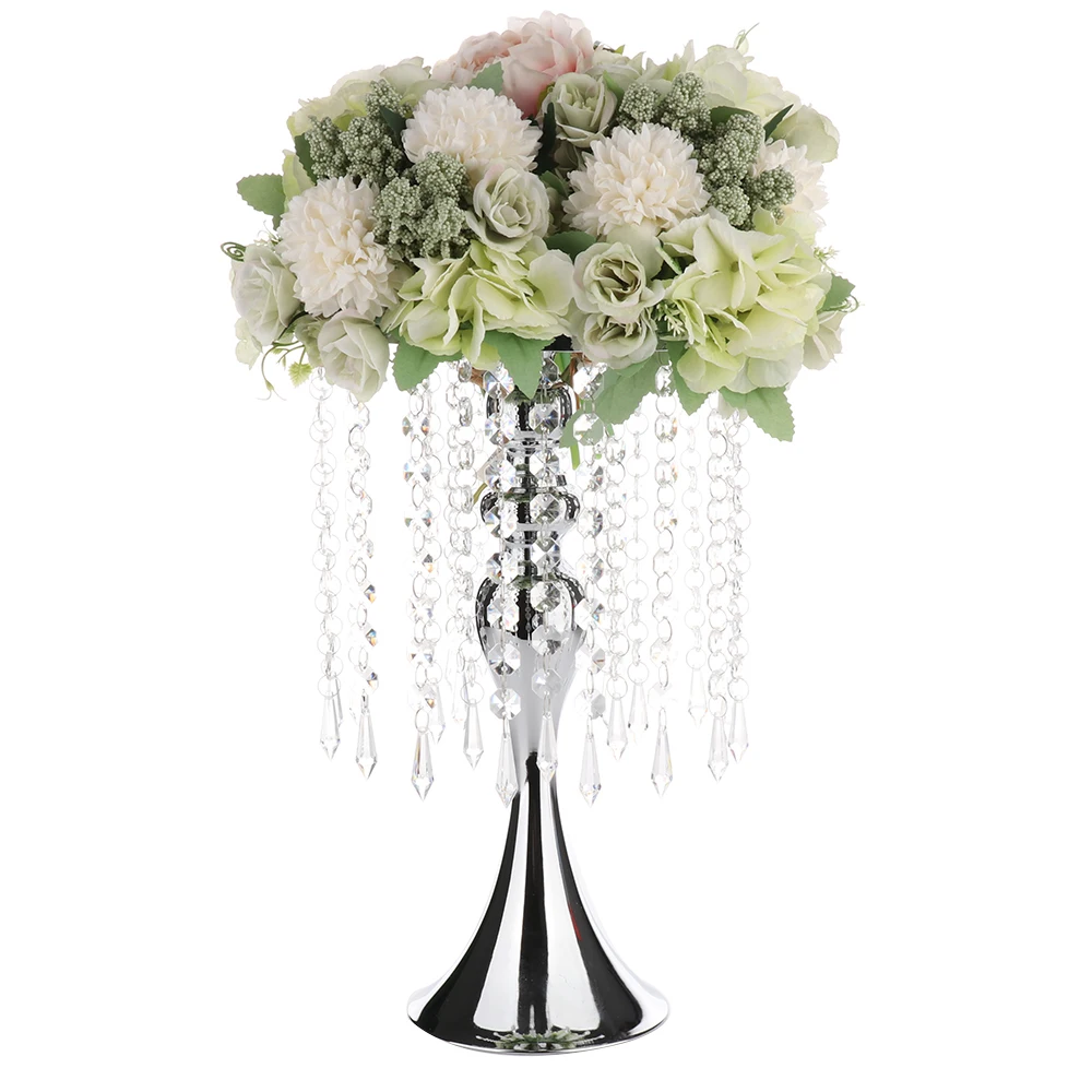 Хрустальная бусина цветок кронштейн занавеска Русалка Подсвечник Ваза