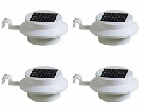 solar powered light garden decoration 2pcs led gutter fence lights outdoor wall roof led lamps focos solares exterior