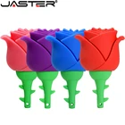 Флеш-накопитель JASTER в виде красной розы, 16 ГБ, 32 ГБ