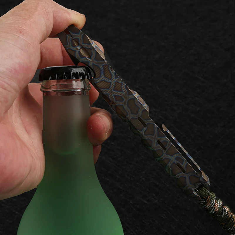 DICORIA TC4 коронка из титанового сплава для выживания на открытом воздухе EDC