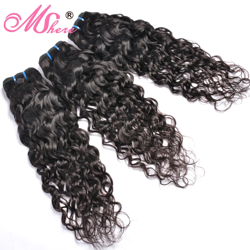 Волнистые человеческие волосы в пучках 3/4 шт. бразильские без повреждения