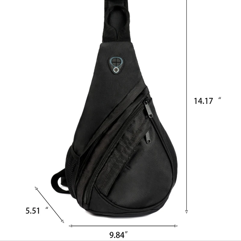 

Men's chest bag digital light storage gun bag messenger bag men's sports leisure waist bag multi-function shoulder bag