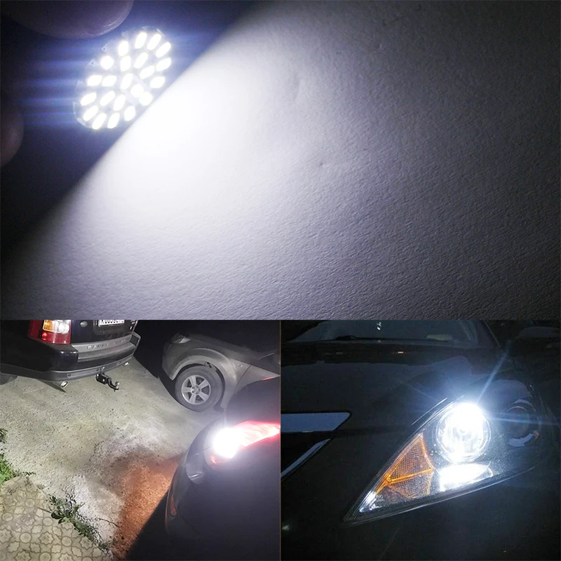 10 шт. 1156 BA15S P21W 22Led 3014 Автомобильные светодиодные указатели поворота парковки