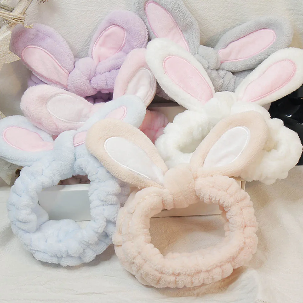 Повязка на голову женская с изображением моркови кролика ушей|Аксессуары для