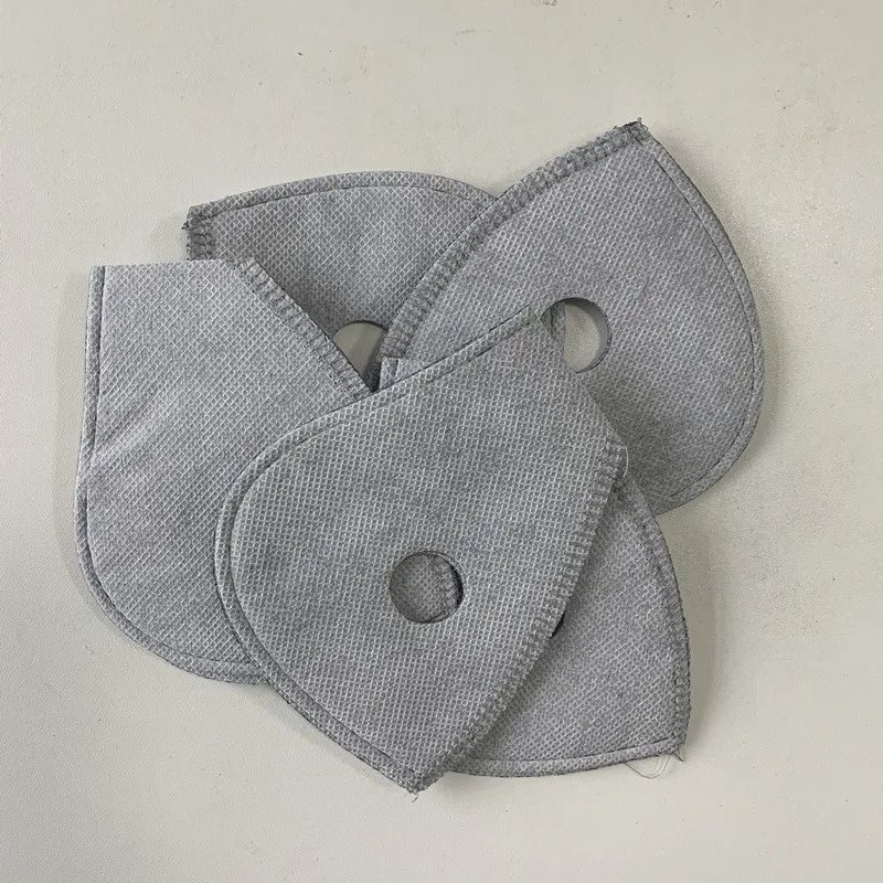 100 шт./лот активированный уголь Велоспорт уход за кожей лица маска с фильтром PM2.5