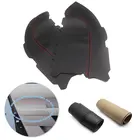 Для Honda Pilot 2009 2010 2011 2012 2013 2 шт. внутренняя ручка передней двери автомобиля подлокотник панель из микрофибры Кожаный Чехол Декор