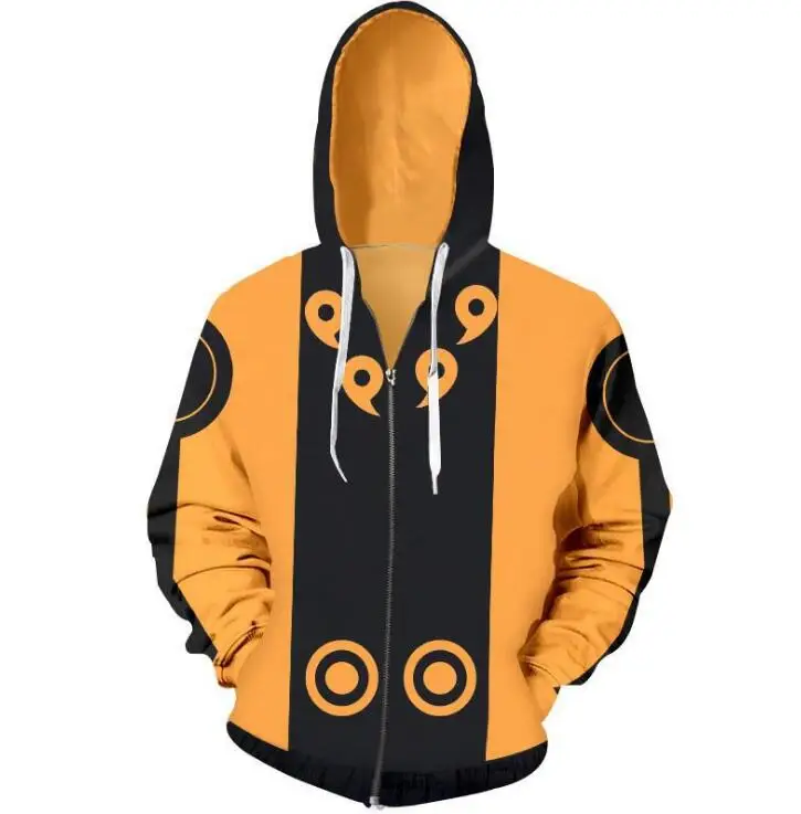 Hoodies 9 Аниме костюи для косплея Наруто молния толстовка с капюшоном свитер на молнии Одежда на Хэллоуин Куртка с Наруто мужские худи с Наруто - Color: Hoodies 9