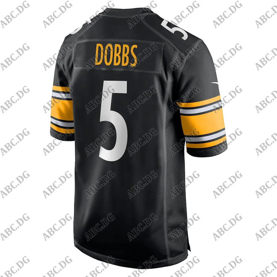 

Men Women Kid Youth Pittsburgh Joshua Dobbs Black Team Game Jersey