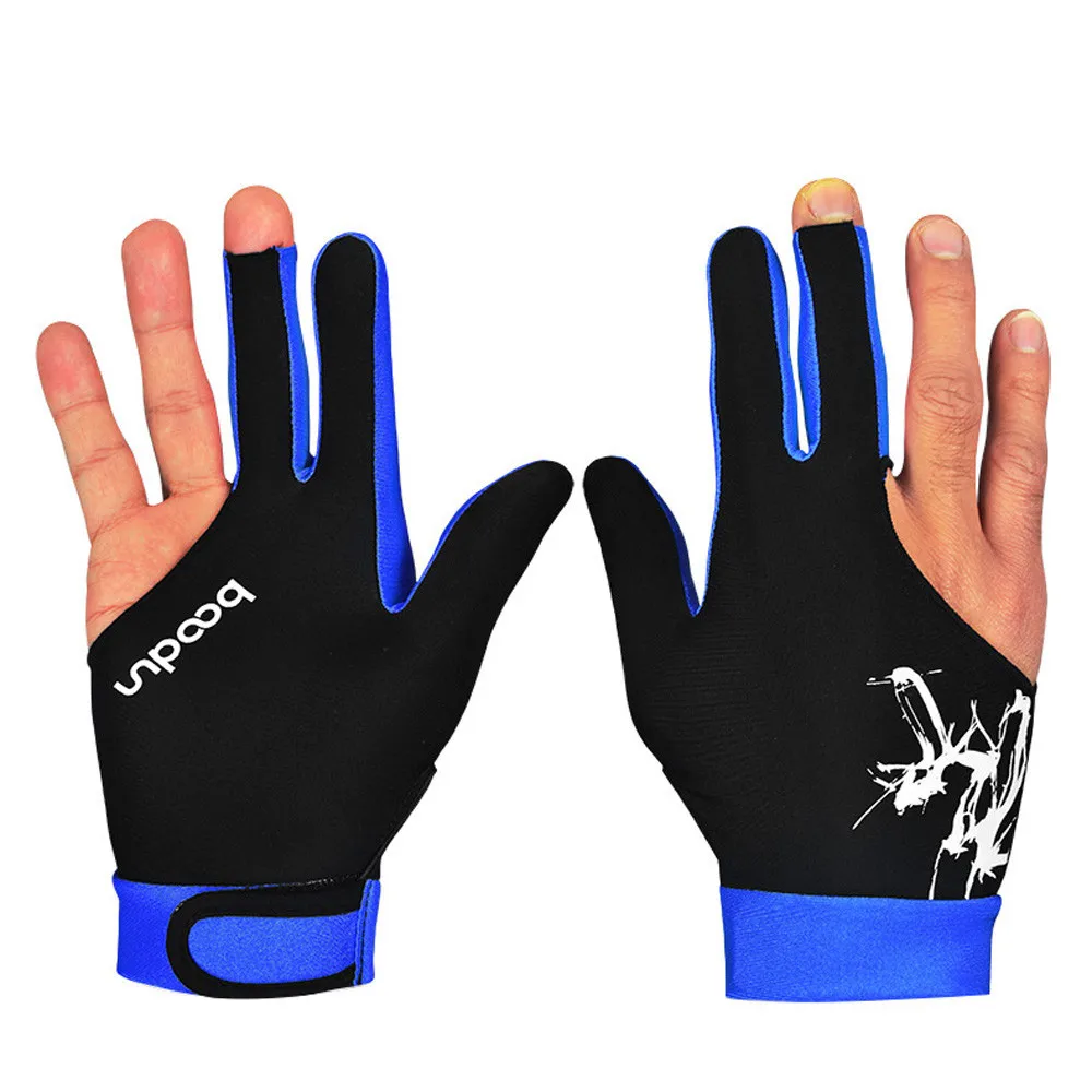 1 шт. три пальца бильярдные перчатки для снукера мужчин и женщин подходят как