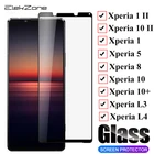 Защитное стекло для Sony Xperia 1 II, 10 II, полное покрытие, защита экрана, закаленное стекло для Sony Xperia 5, 8, 10 Plus, 1, L3, L4
