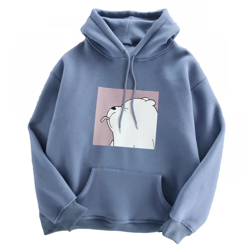Осень зима 2020 новая свободная Женская толстовка большого размера с милым