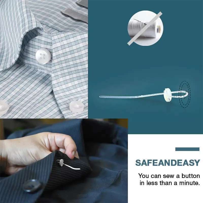 

Fast Button Tool No Sew Buttons Spare Handmade Sewing Supplies Portable Save Time Without Needle ConvenienT Quick Fixing Tool