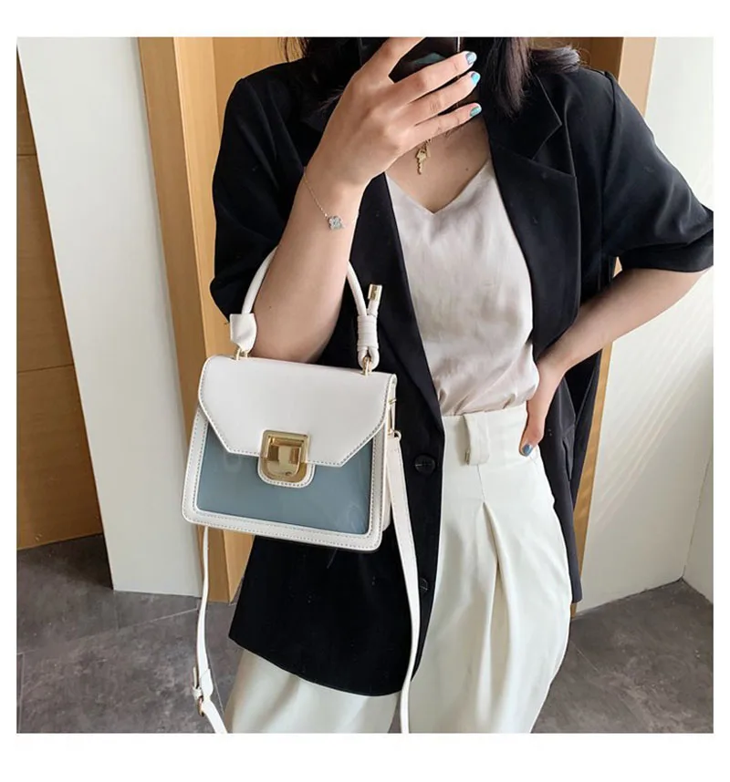 

Bags for Women 2021Latest style Summer Handbags Easy Matching Fashion Shoulder Bags Western Style Transparent Small Square Bag