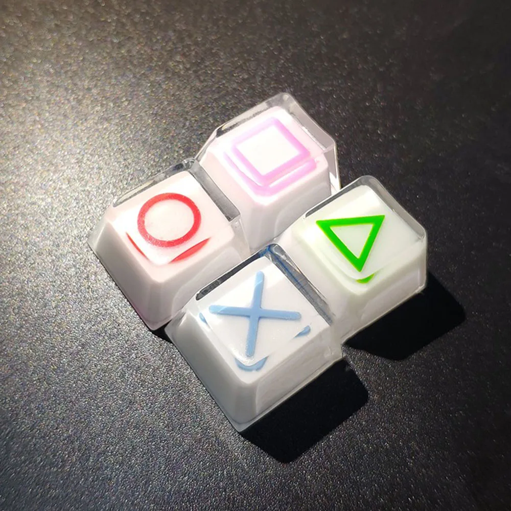 DIY PS4 дизайн ручки подсветка резиновый колпачок для ключа Cherry Mx Переключатель