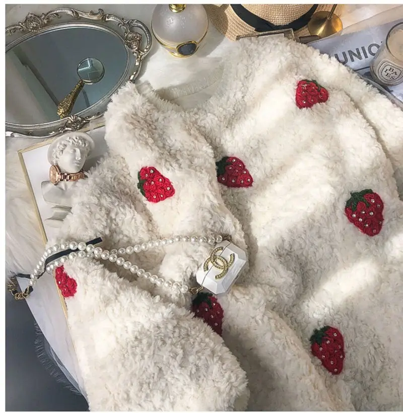 

Толстовка Женская зимняя из шерсти ягненка, с длинным рукавом