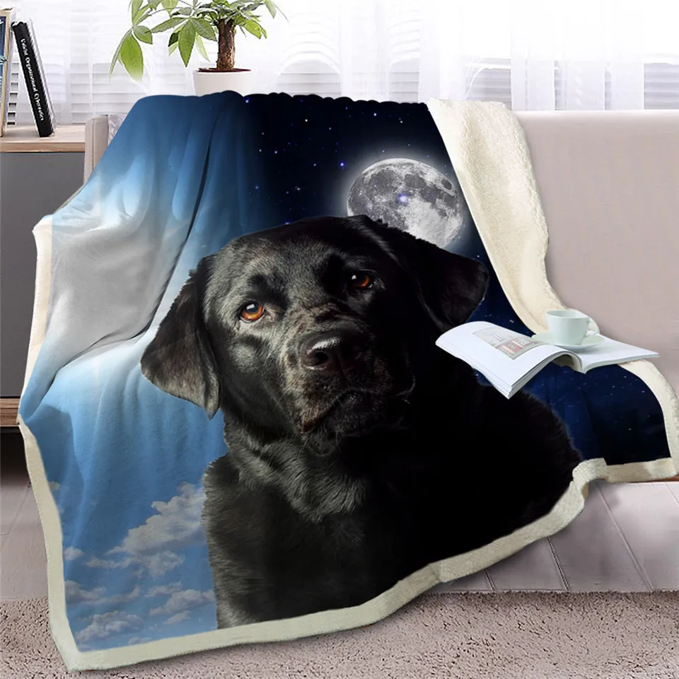 Blesslive одеяло для питомца собаки шерпы на кровать 3D Border Collie Throw Одеяло покрывало для животных день и ночь небо пейзаж чехол для дивана